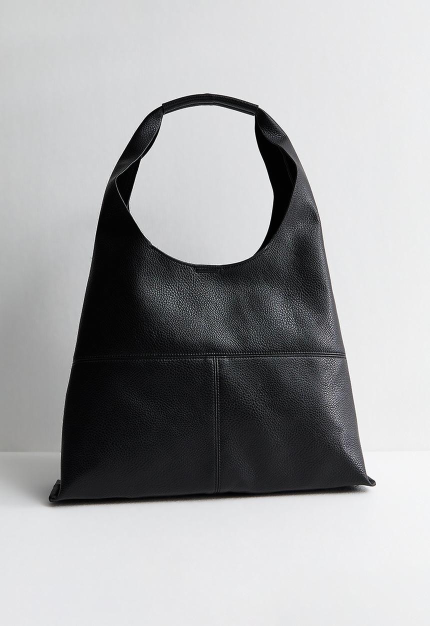 New Look - Suky Panel Hobo Bag - Black
