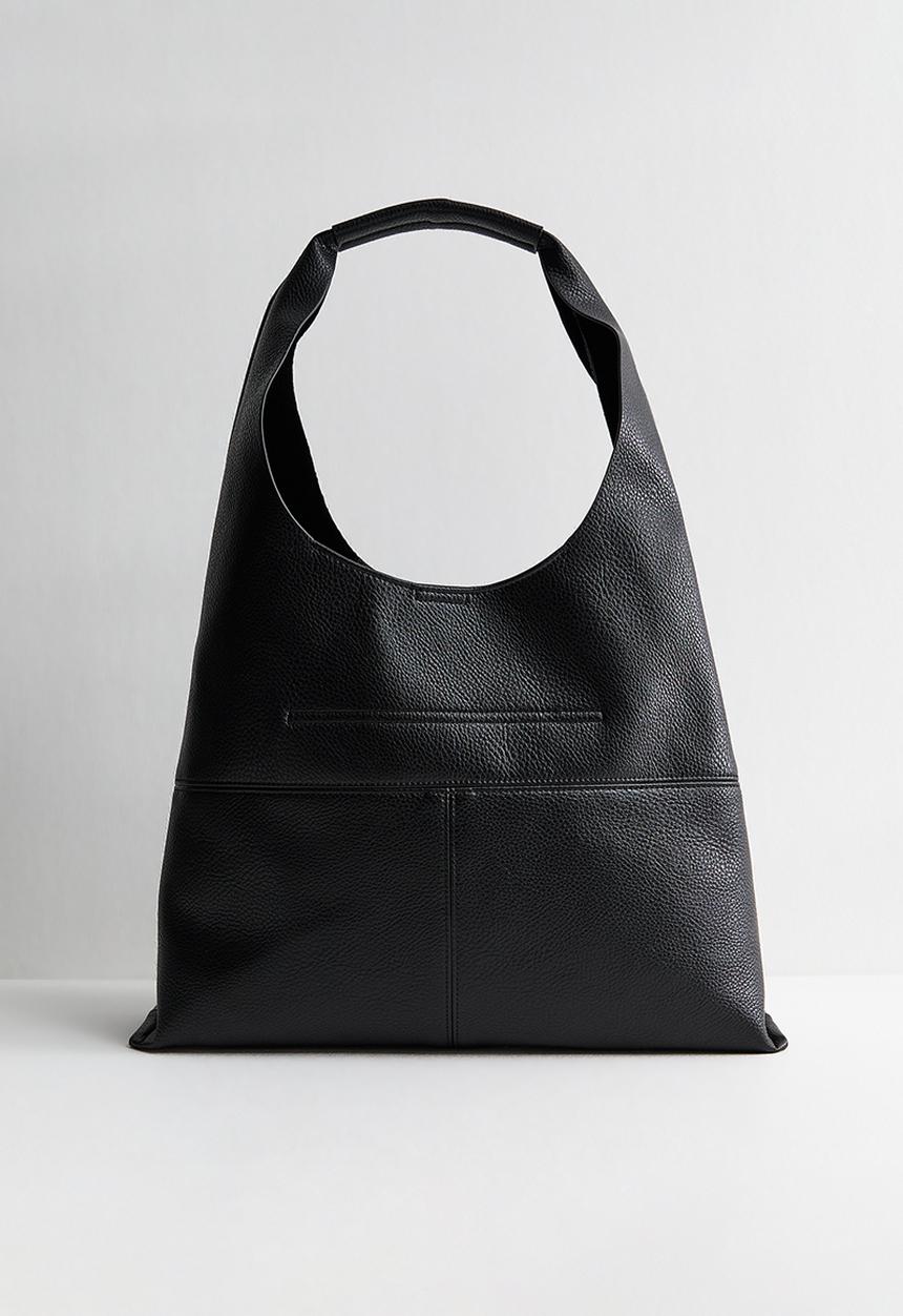 New Look - Suky Panel Hobo Bag - Black