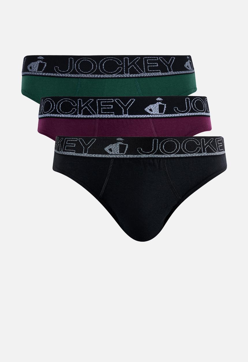 Jockey - 3 Pack Plain Jockey Brief - Bright