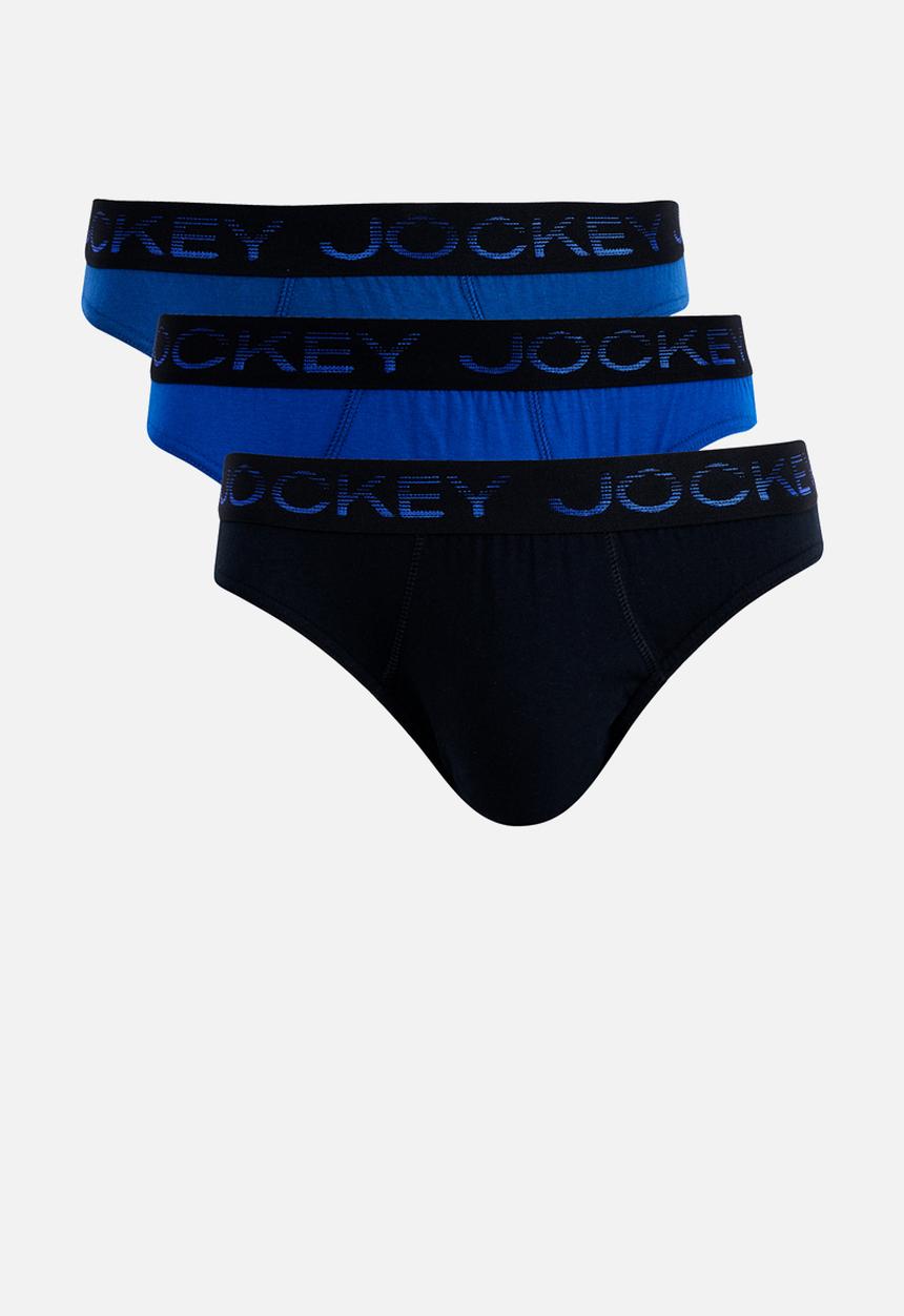 Jockey - 3Pk Fashion Brief - Blue Multi