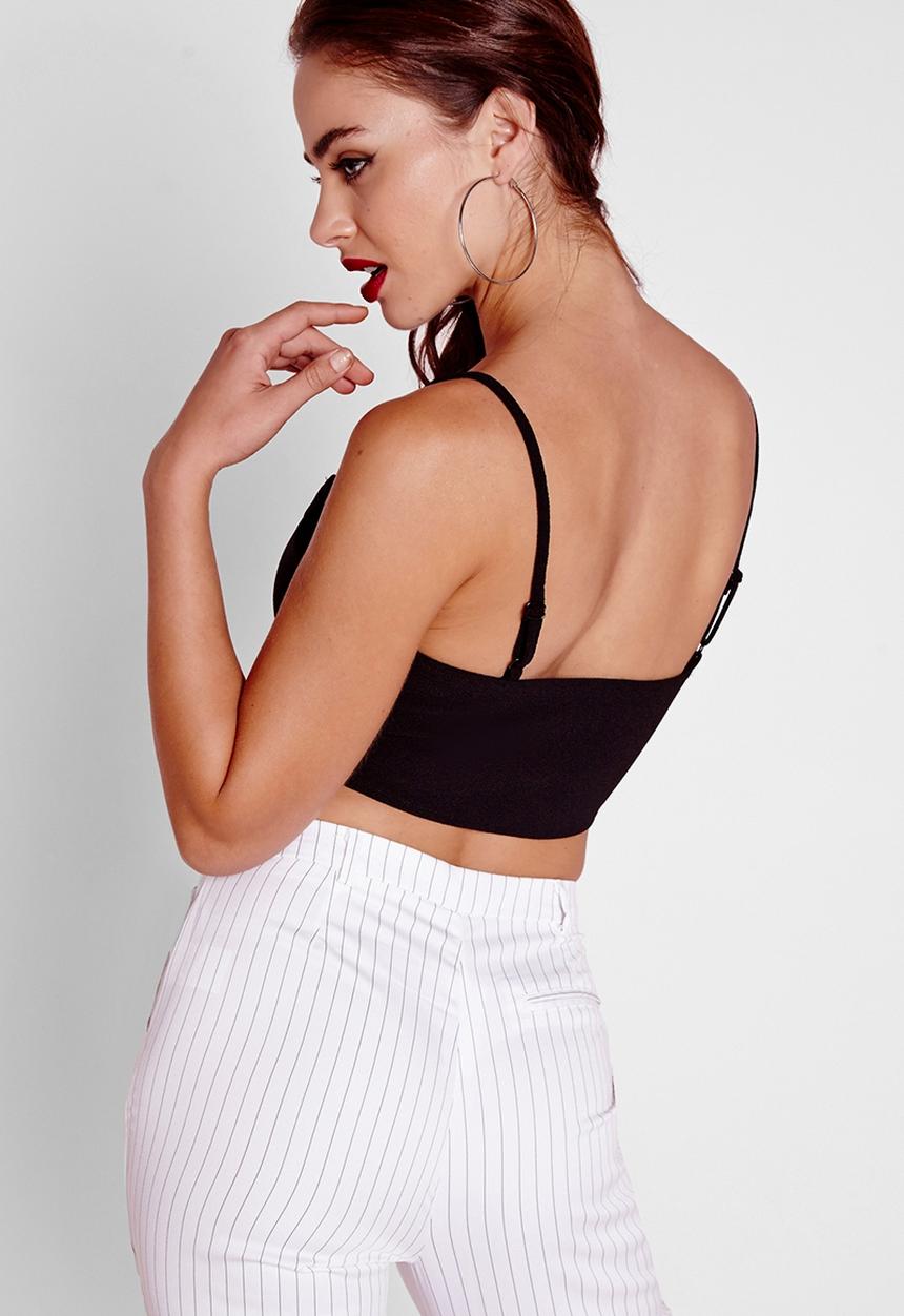 Missguided - Buckle Detail Crop Top