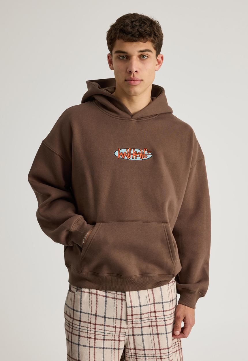 Factorie - Half Half Hoodie - Hh Mud/Tag