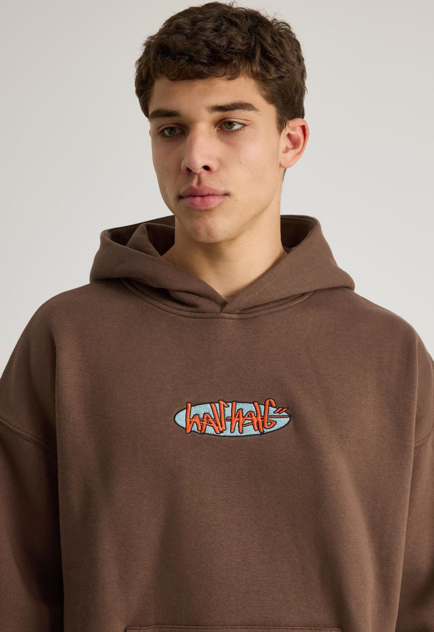 Factorie - Half Half Hoodie - Hh Mud/Tag