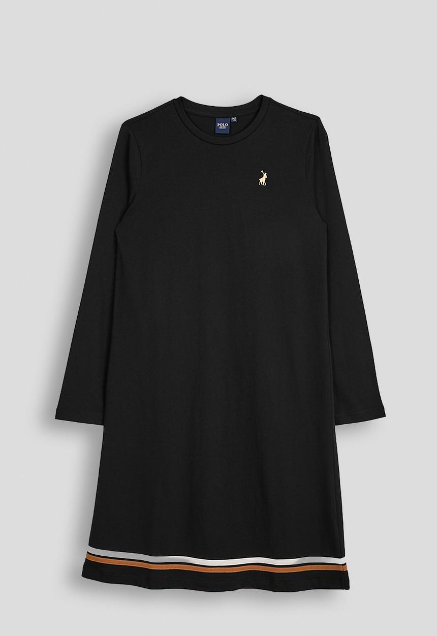 POLO - Emily Long Sleeve Dress - Black