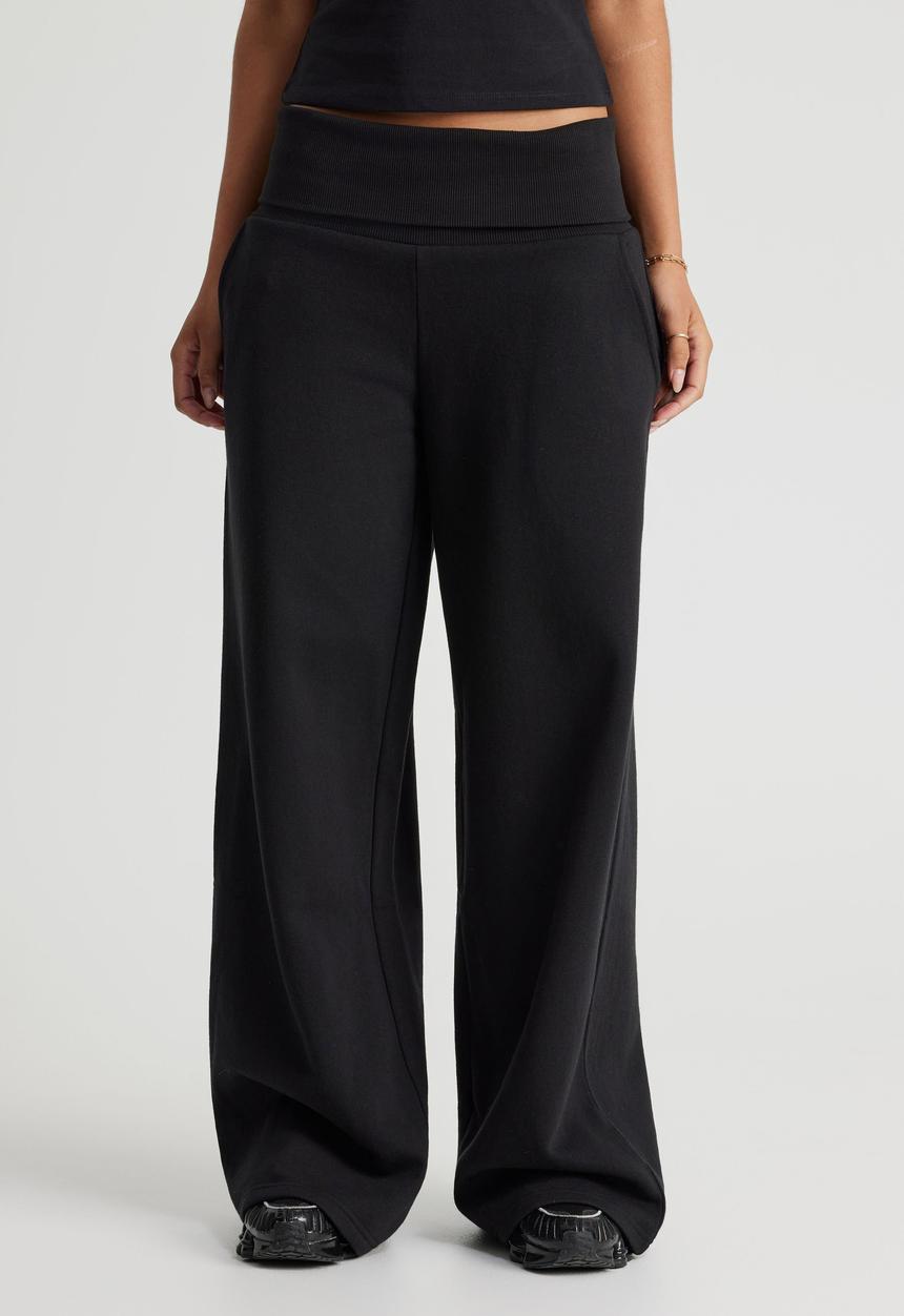 Factorie - Wide Waistband Trackpant - Black