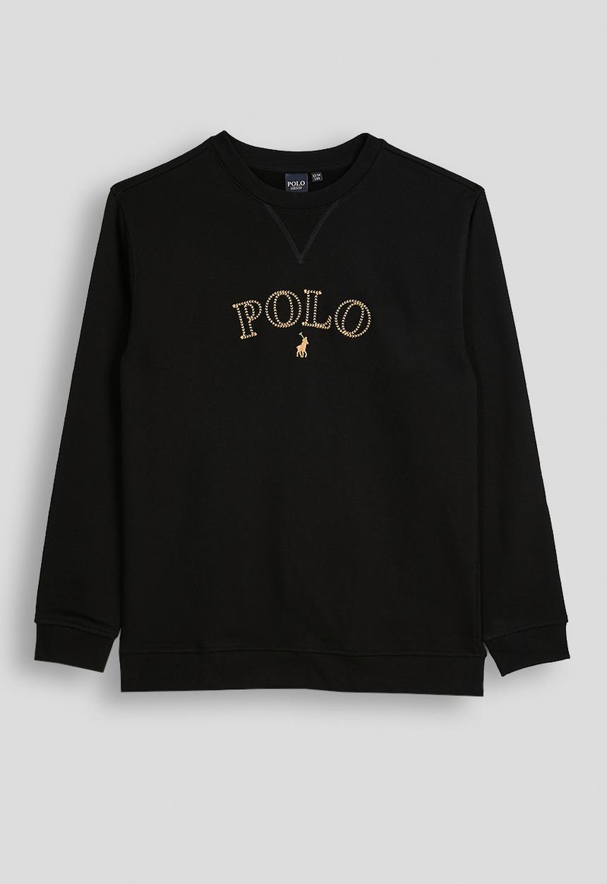 POLO - Hannah embroidered sweater - black