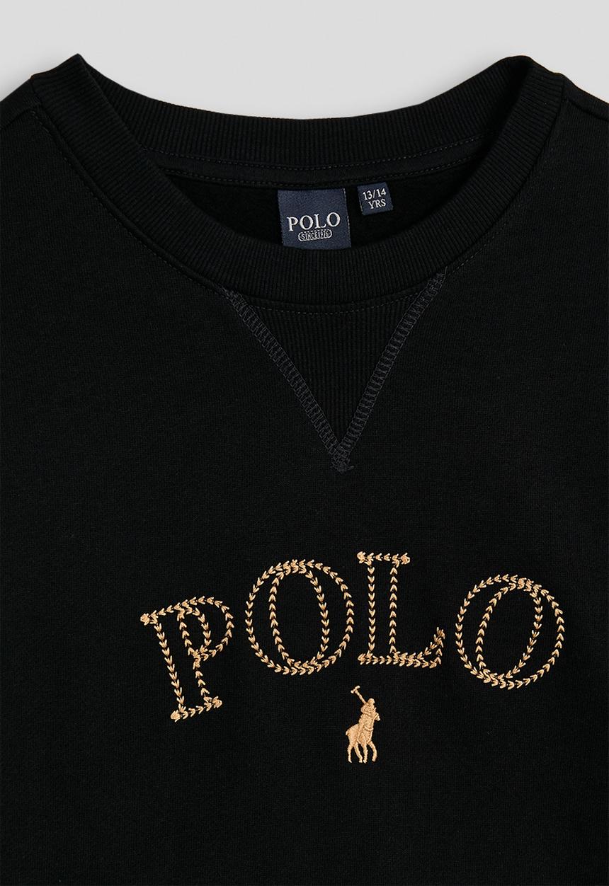 POLO - Hannah embroidered sweater - black