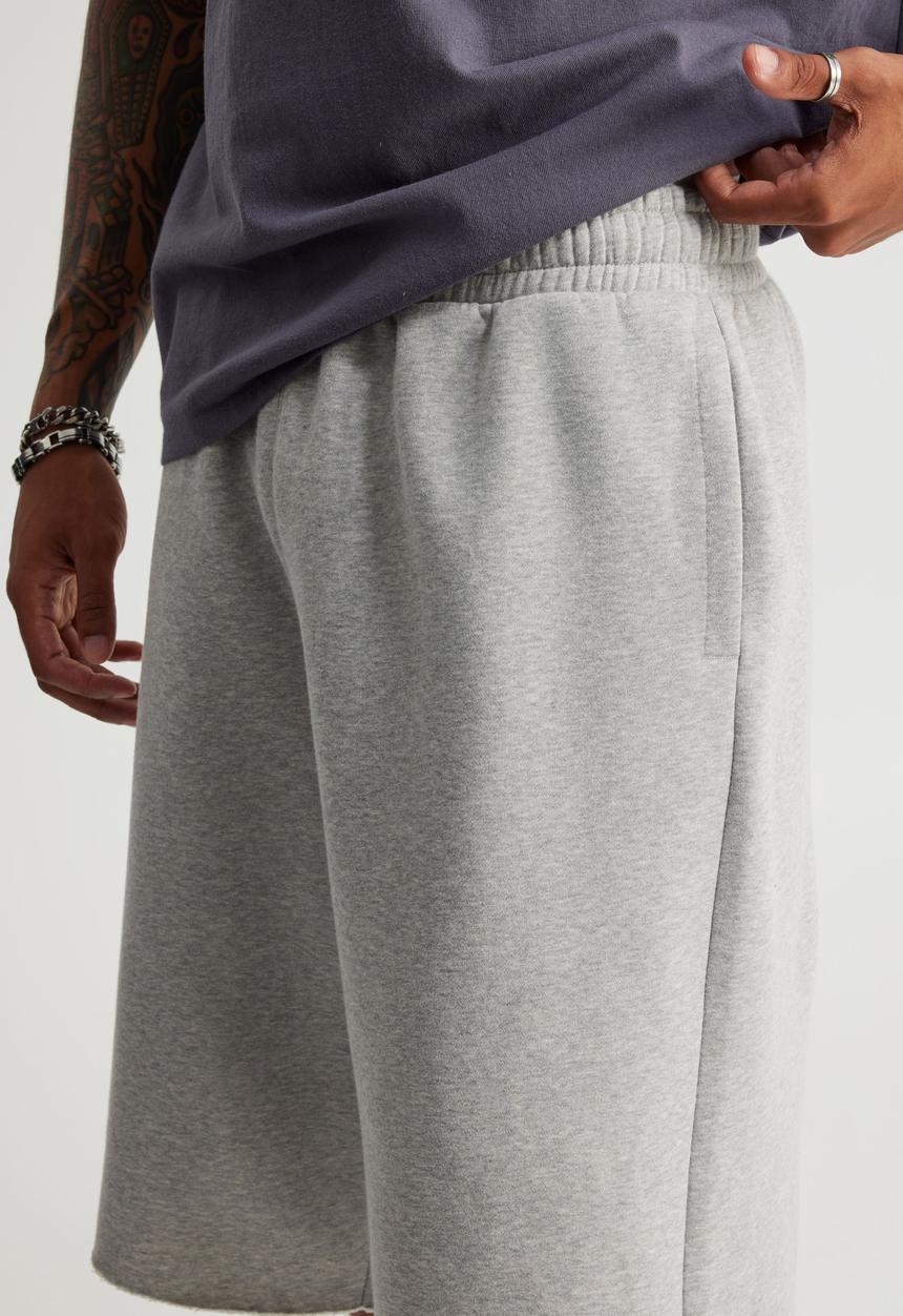 Factorie - Authentics Baggy Track Short - Grey Marle