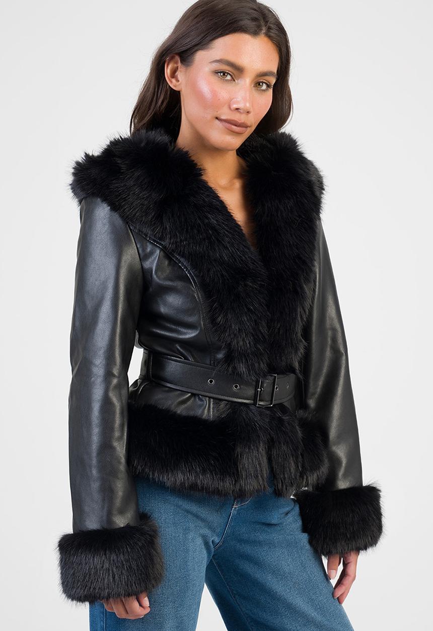 SISSY BOY - Cherish You Belted Jacket - Black