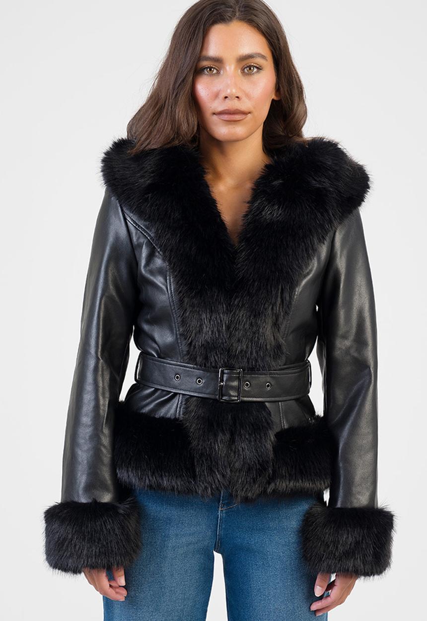 SISSY BOY - Cherish You Belted Jacket - Black
