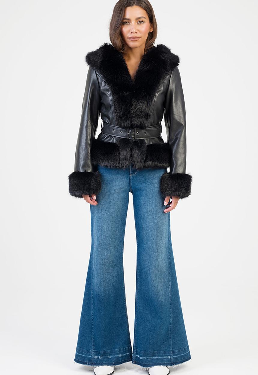SISSY BOY - Cherish You Belted Jacket - Black