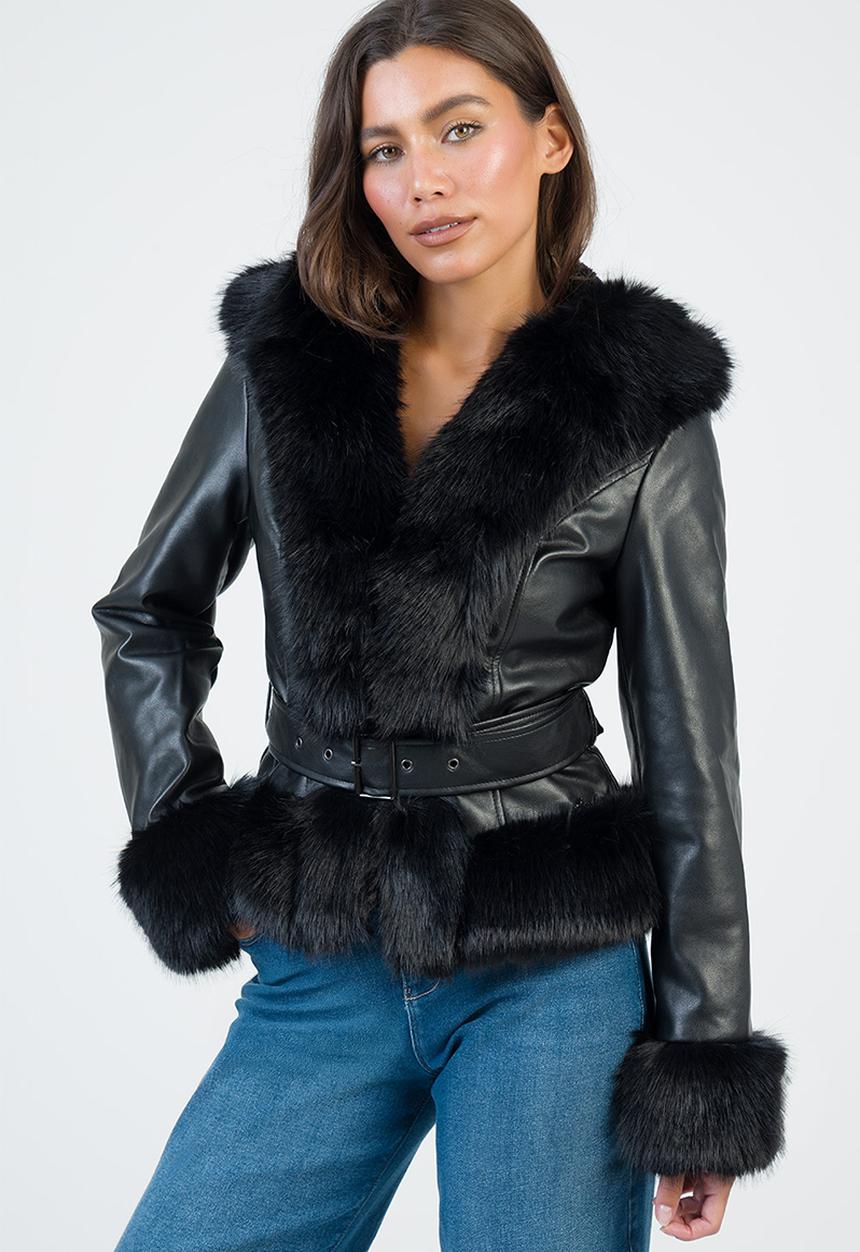 SISSY BOY - Cherish You Belted Jacket - Black