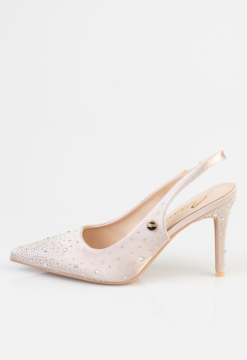 SISSY BOY - Aline slingback bling heel - neutral