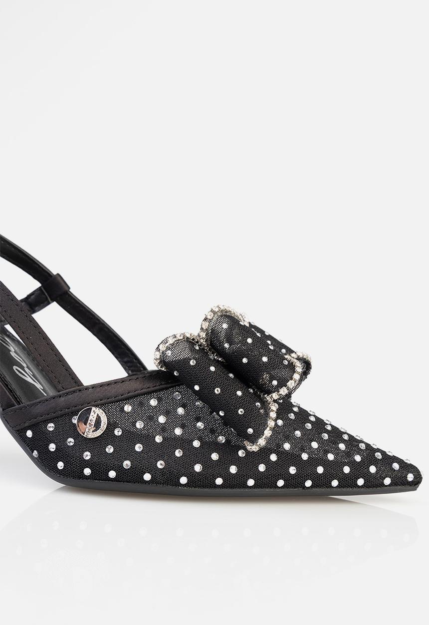 SISSY BOY - Ivy slingback bow heel - black
