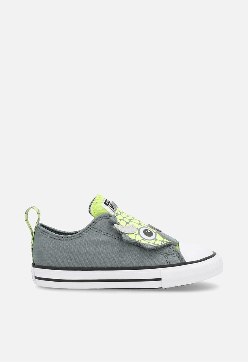 Converse - Chuck Taylor All Star One Strap Dinos Easy-On - Mineral Brew/Neon Mantis/White