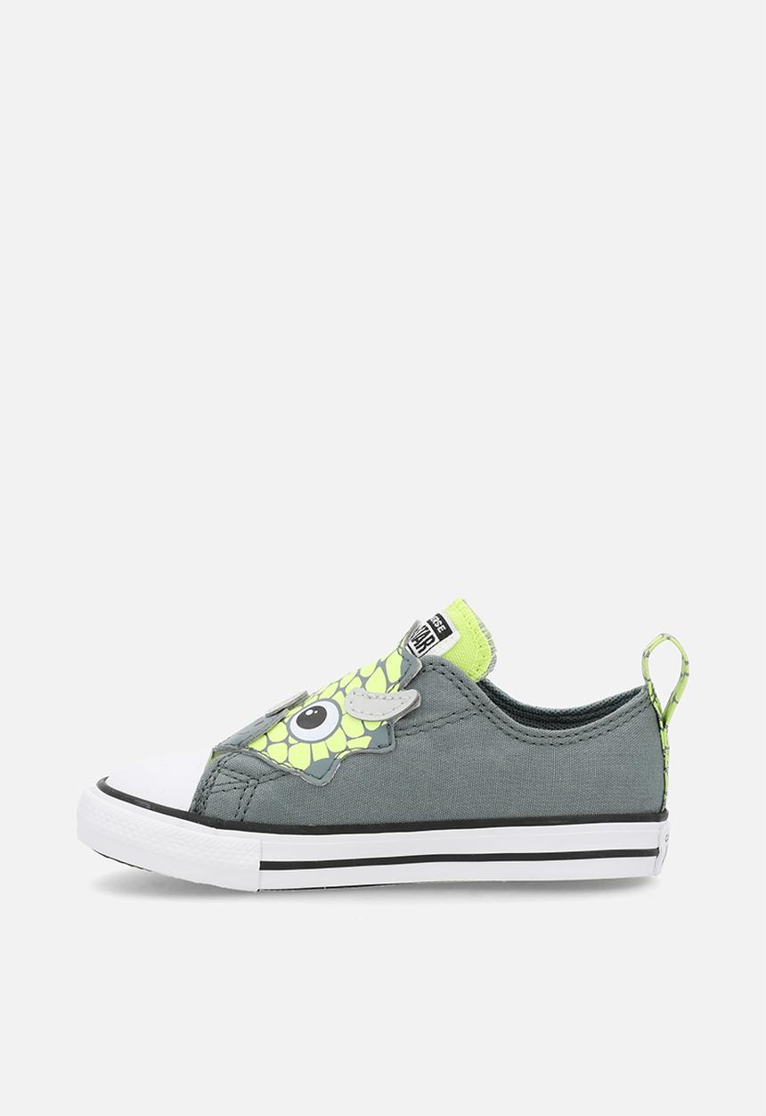 Converse - Chuck Taylor All Star One Strap Dinos Easy-On - Mineral Brew/Neon Mantis/White