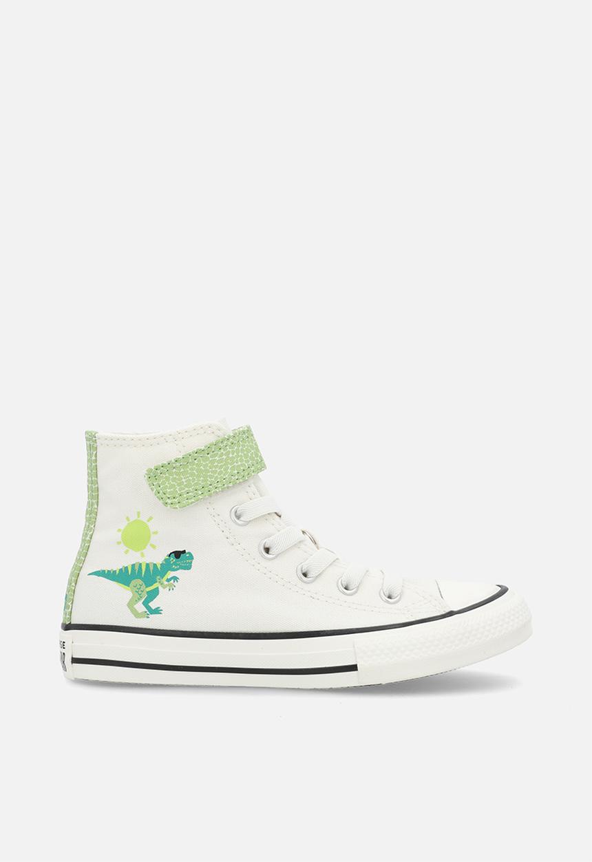 Converse - Chuck Taylor All Star Easy-On Dinos - Vintage White/Fresh Cut/Neon Mantis