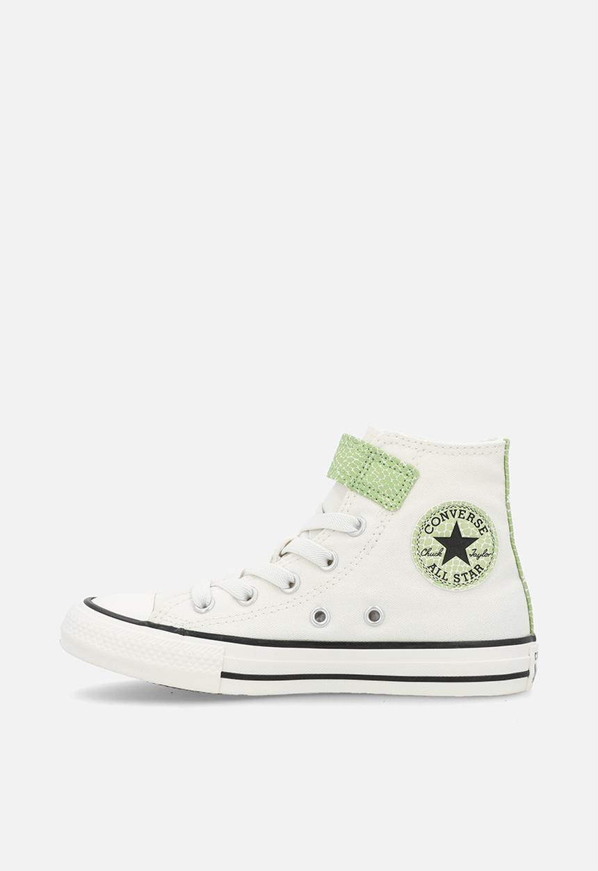 Converse - Chuck Taylor All Star Easy-On Dinos - Vintage White/Fresh Cut/Neon Mantis