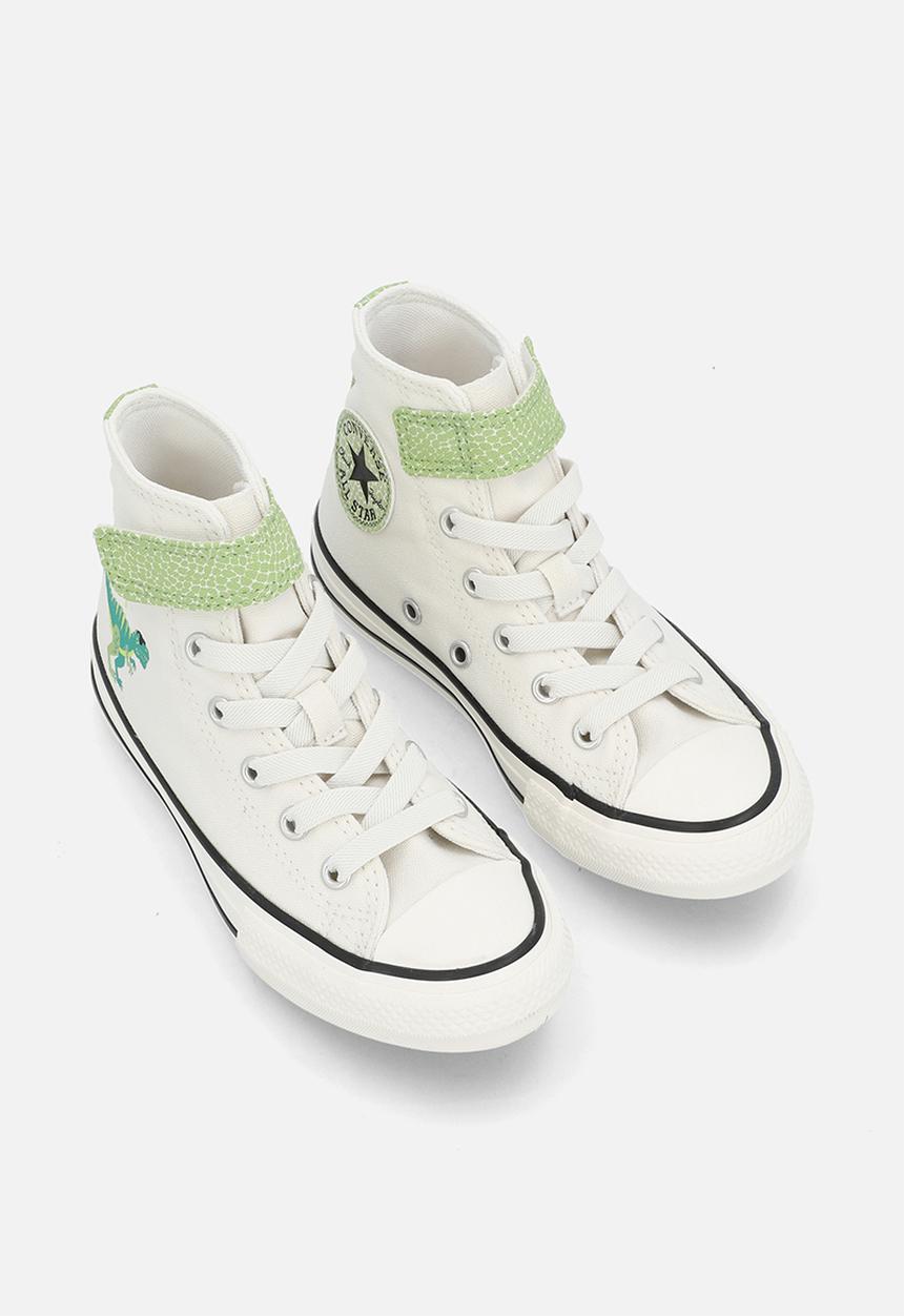Converse - Chuck Taylor All Star Easy-On Dinos - Vintage White/Fresh Cut/Neon Mantis