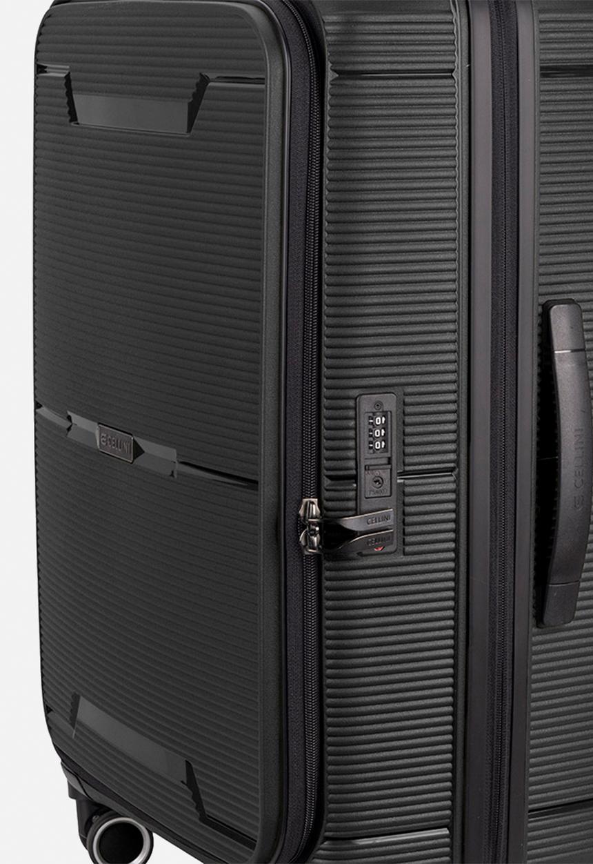 Cellini - IPAK MEDIUM TROLLEY CASE - BLACK