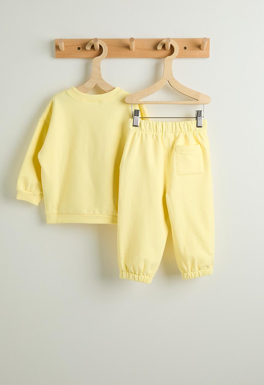 Cotton On - Bundle Riley Sweater & Trackpant - Baby Yellow/Silly Goose