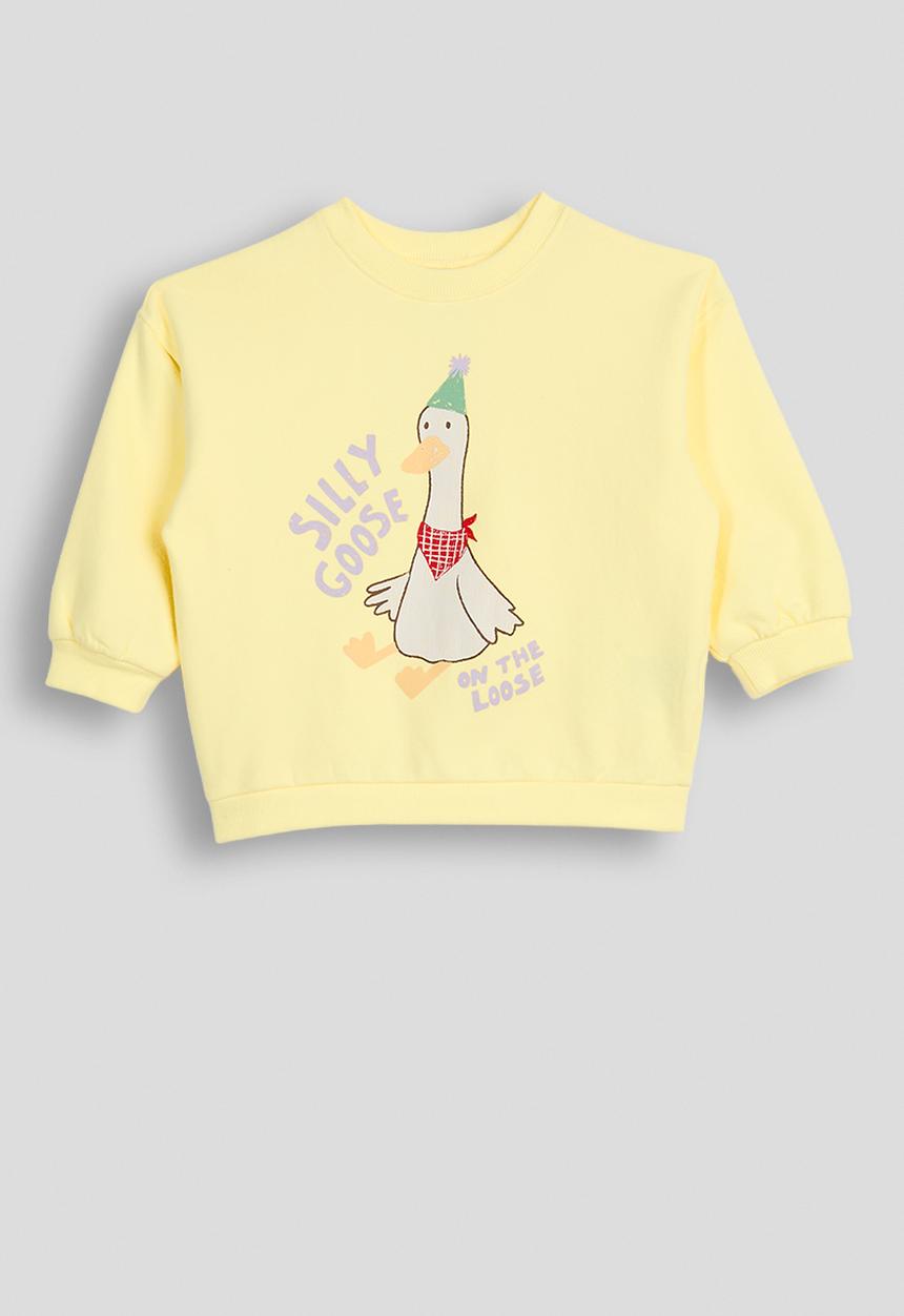 Cotton On - Bundle Riley Sweater & Trackpant - Baby Yellow/Silly Goose