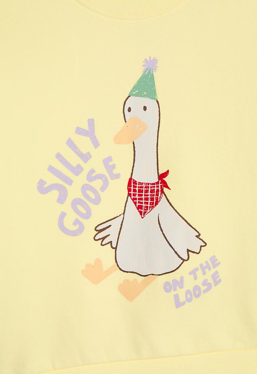 Cotton On - Bundle Riley Sweater & Trackpant - Baby Yellow/Silly Goose