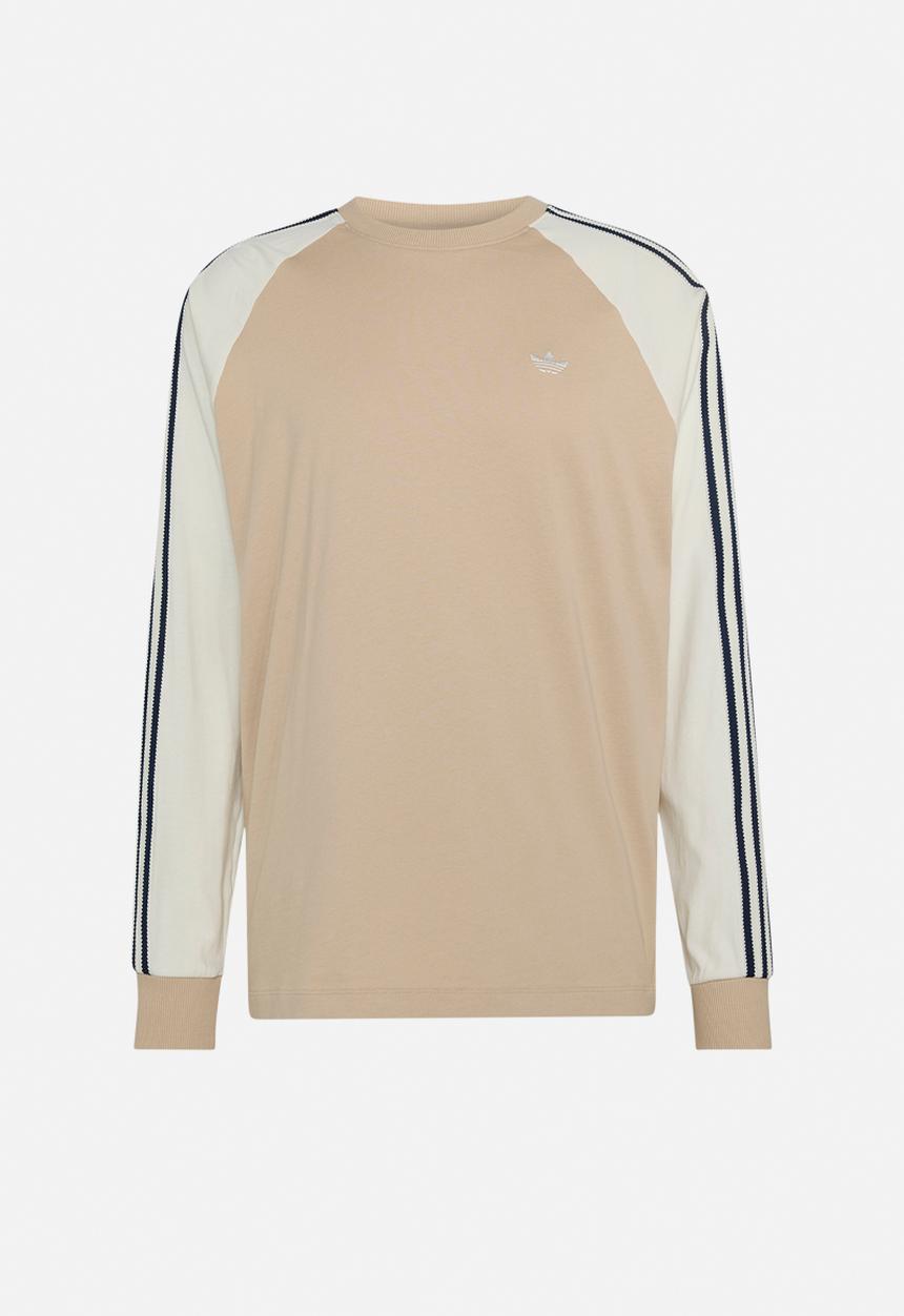 adidas Originals - Britcore LS Cali T-Shirt - Stone/White