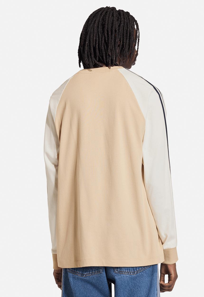 adidas Originals - Britcore LS Cali T-Shirt - Stone/White