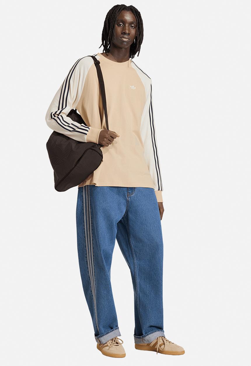 adidas Originals - Britcore LS Cali T-Shirt - Stone/White