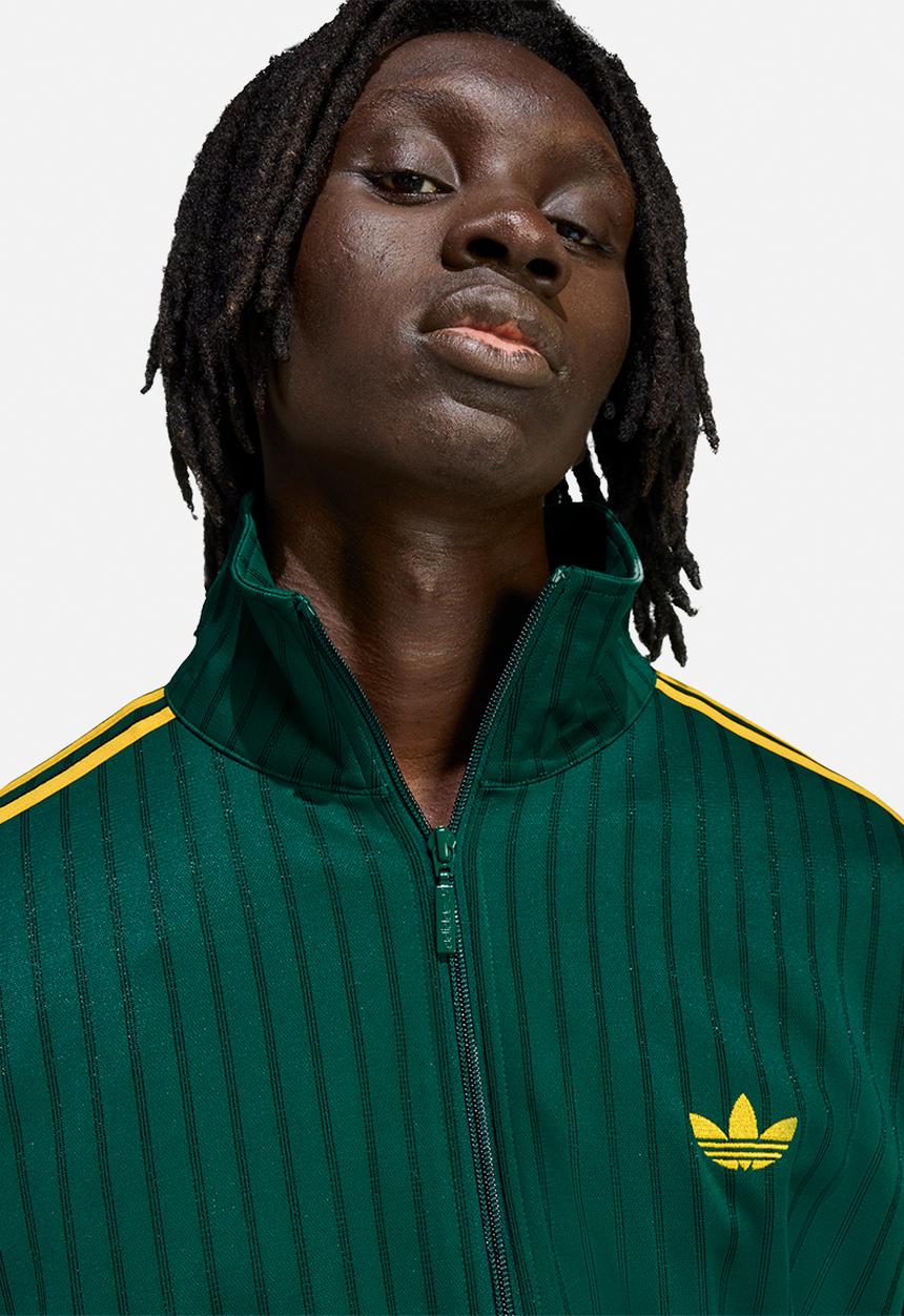 adidas Originals - Firebird Loose Pinstripe Track Top- Collegiate Green