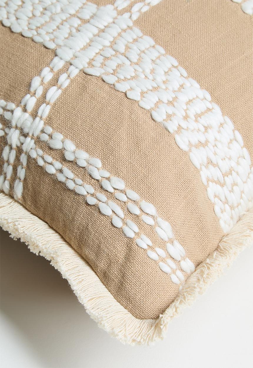 Sixth Floor - Suze Embroidered  Check Cotton Scatter