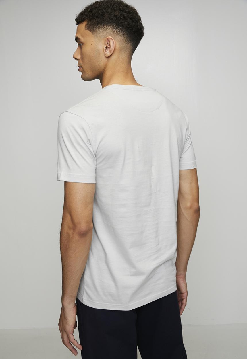 POLO - Nate Stitch Printed Logo Ss Tee - Light Grey