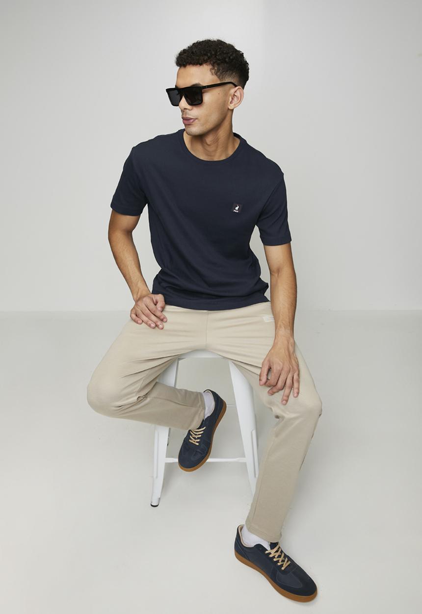 POLO - Khethiwe Sport Ss Rib Tee - Navy