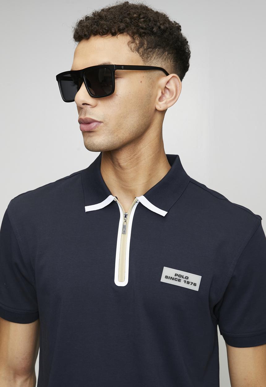 POLO - Kenneth Sport Ss Heat Sealed Golfer - Navy