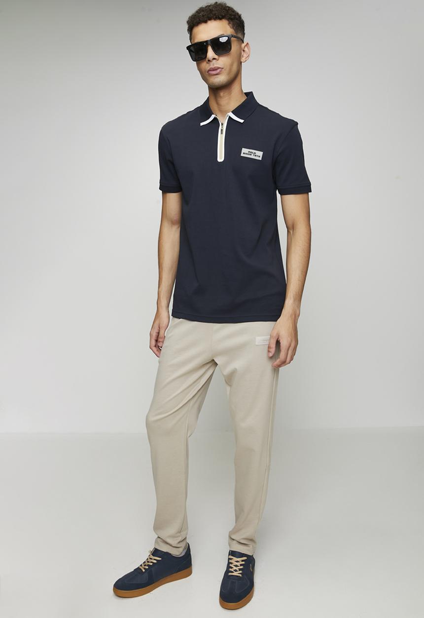 POLO - Kenneth Sport Ss Heat Sealed Golfer - Navy