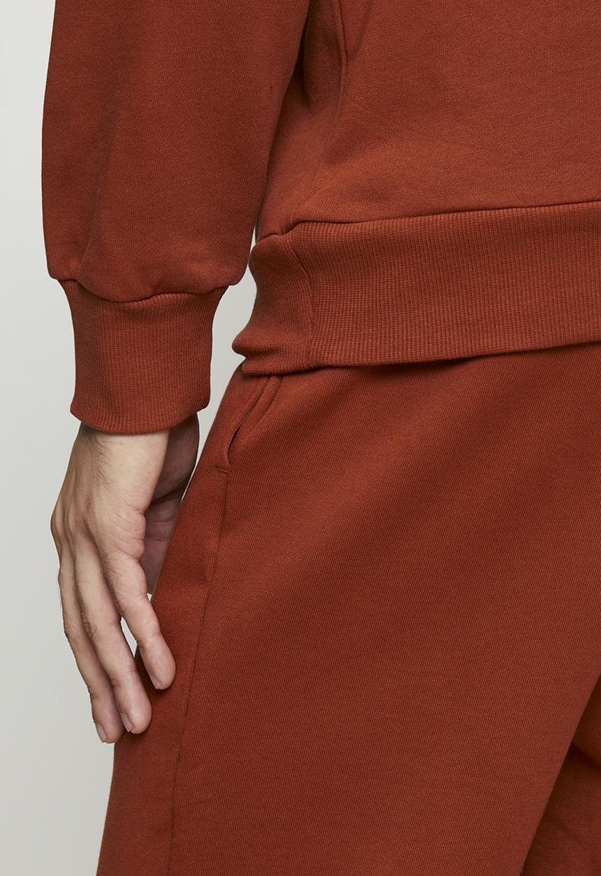 POLO - Aakil Essential Fleece Sweater - Rust