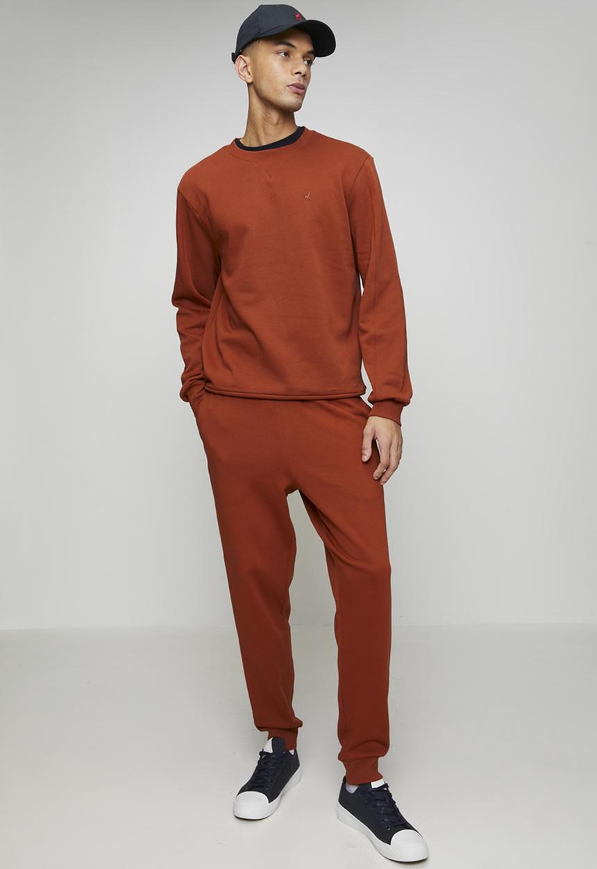 POLO - Aakil Essential Fleece Sweater - Rust
