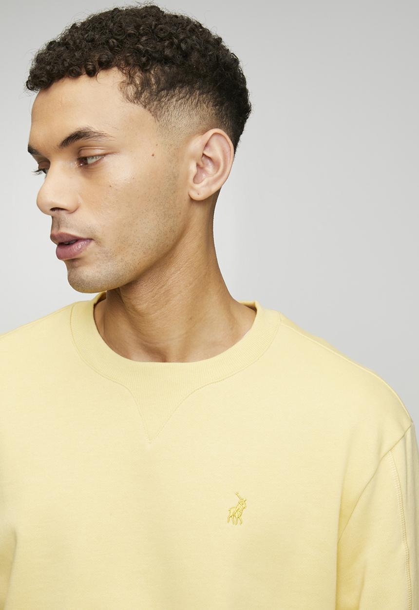 POLO - Aakil Essential Fleece Sweater - Yellow