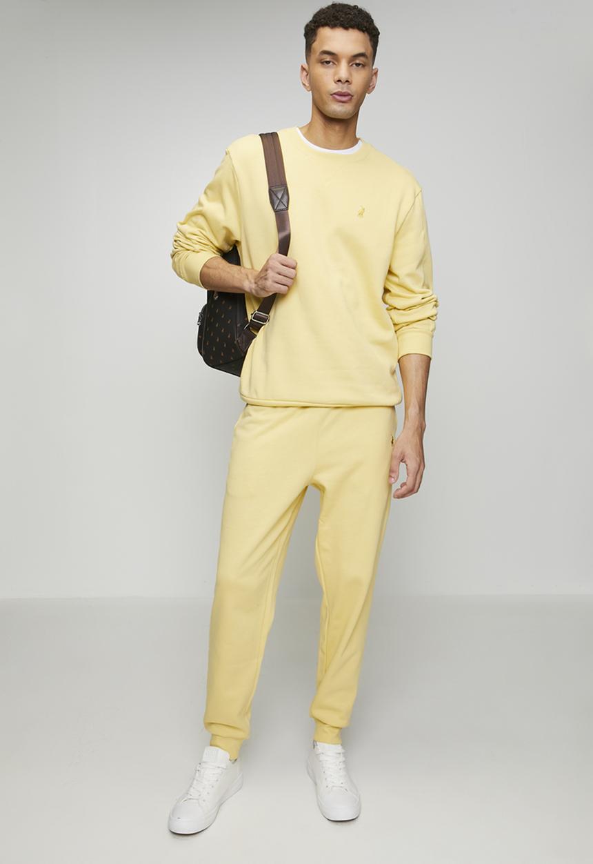 POLO - Aakil Essential Fleece Sweater - Yellow