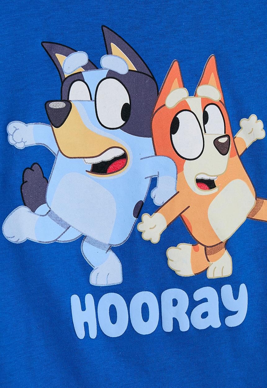 Pop Candy - Bluey and Bingo tee - blue