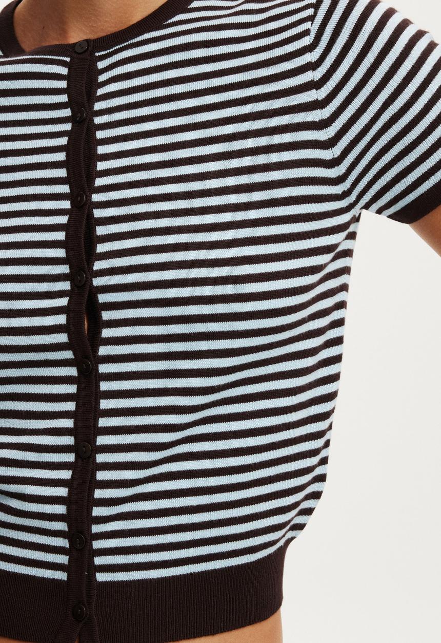 Cotton On - Cap sleeve crew cardi - marine/oak