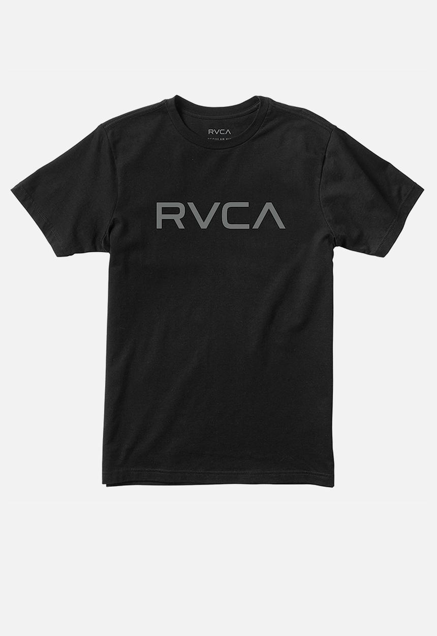 RVCA - Big Rvca Short sleeve Tee - Black Dk Grey Logo