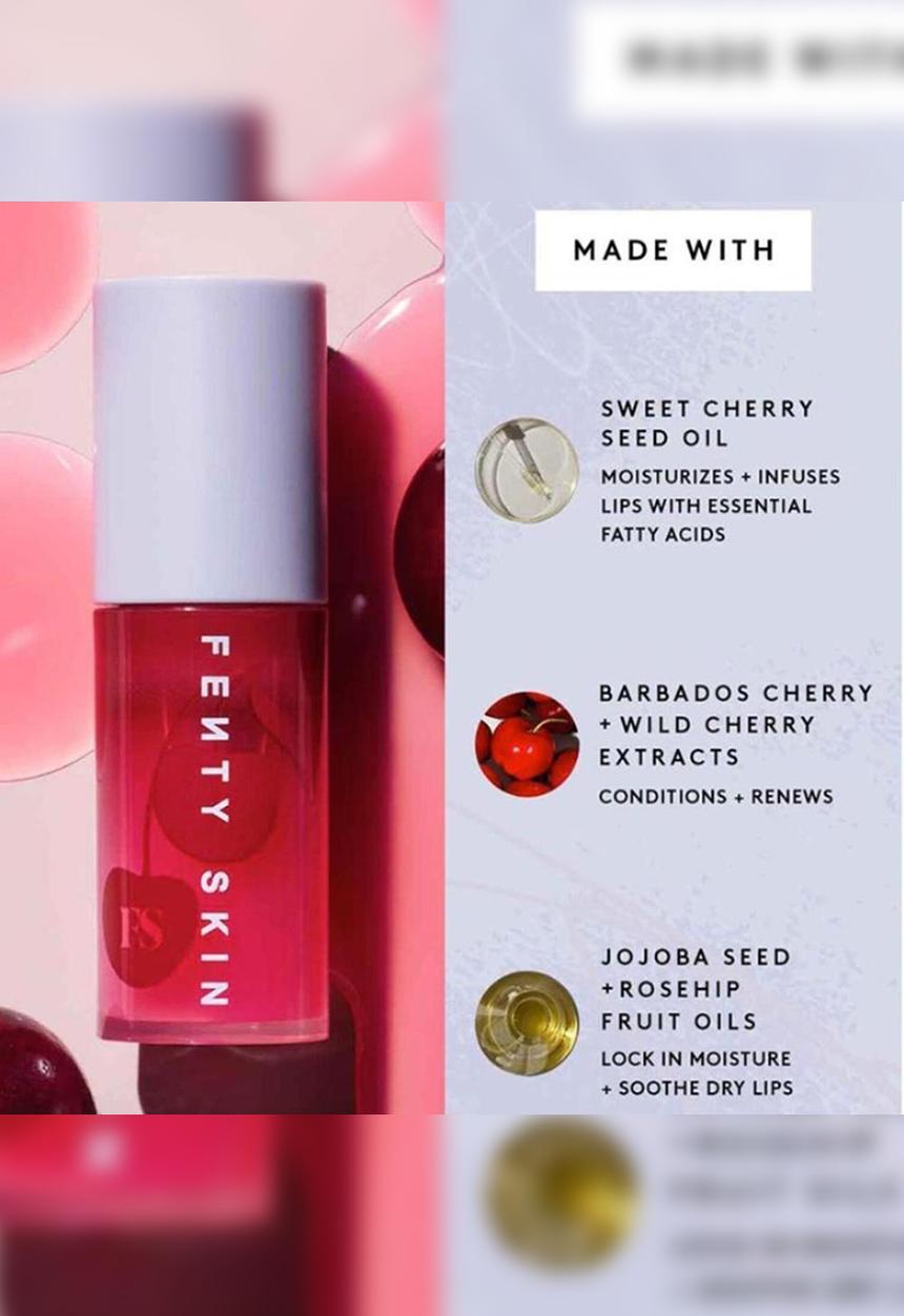 Fenty Beauty - Treatz Hydrating + Strengthening Lip Oil - Cherry