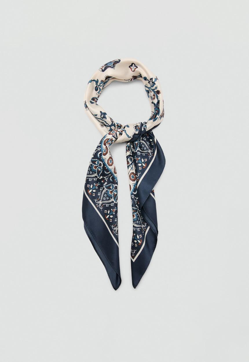 MANGO - Hojas neckerchief - navy