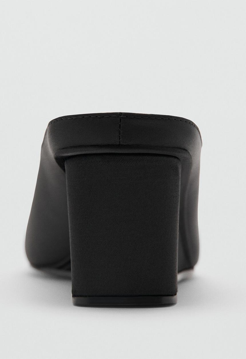 MANGO - Wedge mule - black