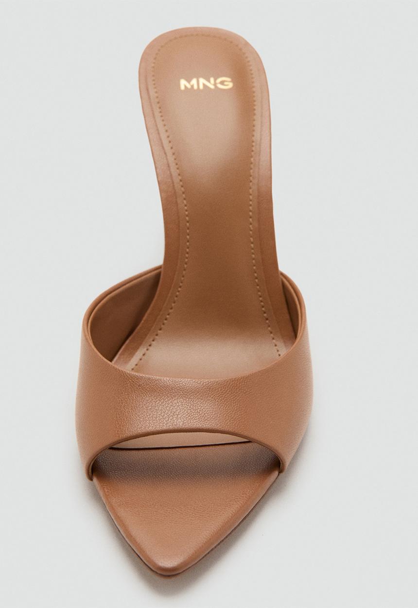 MANGO - Pepyto mule heel - medium brown