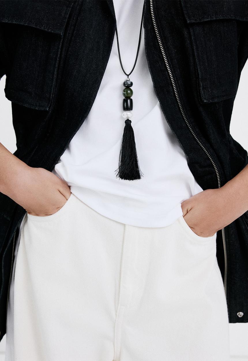 MANGO - Fabian necklace - silver