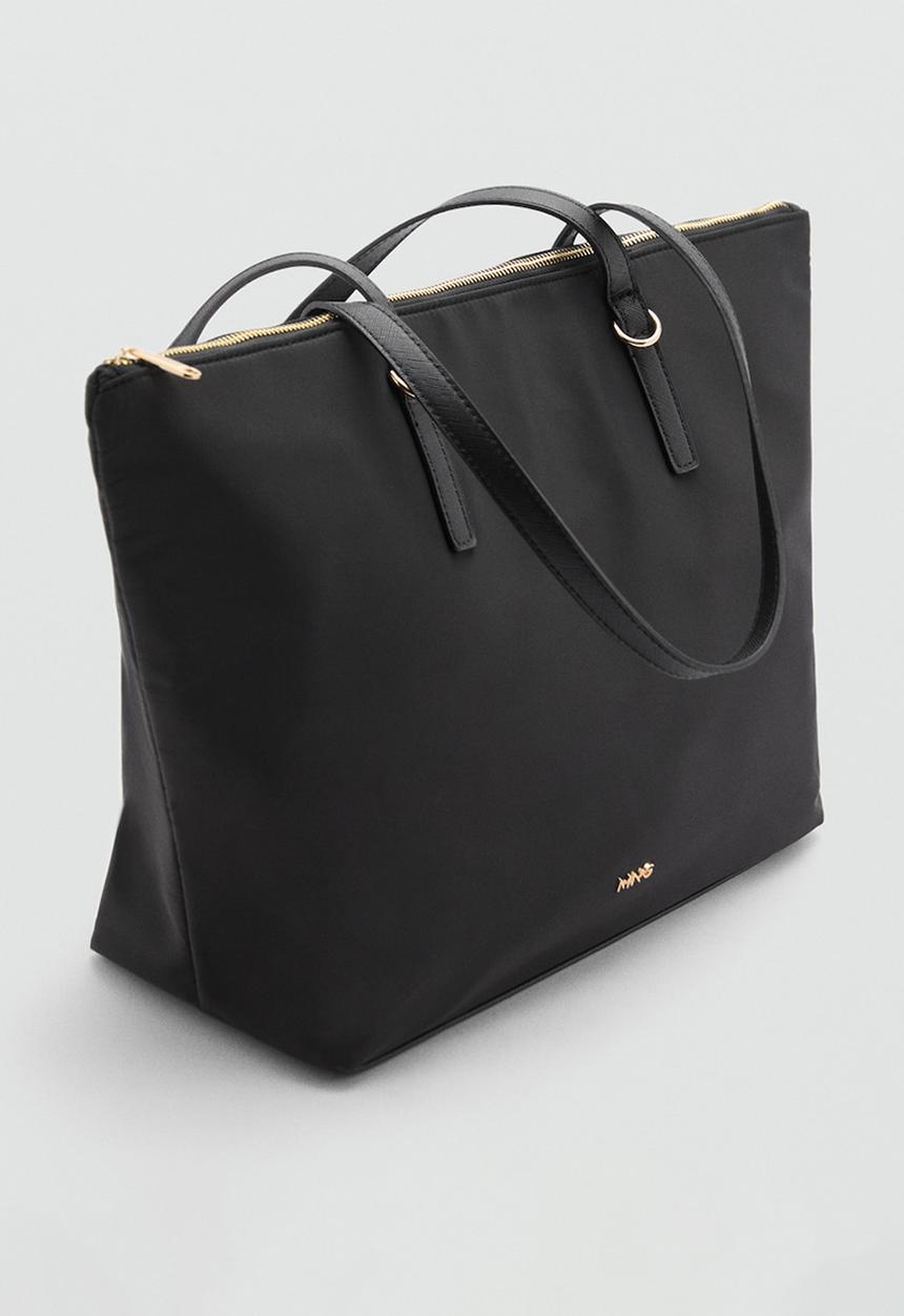 MANGO - Julio tote bag - black