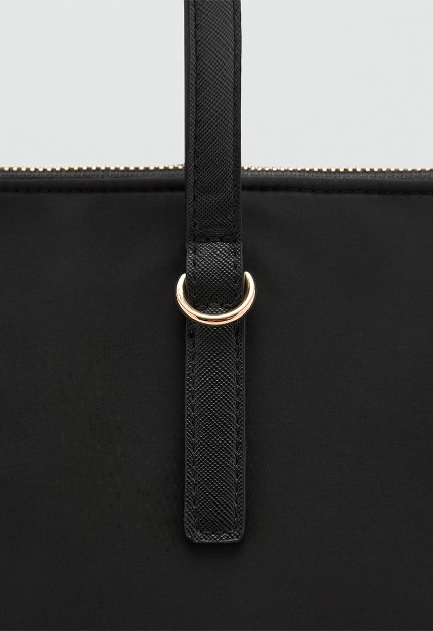 MANGO - Julio tote bag - black